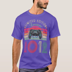 10 Year Old Awesome Retro Video Game 10th 2012 Bir T-Shirt