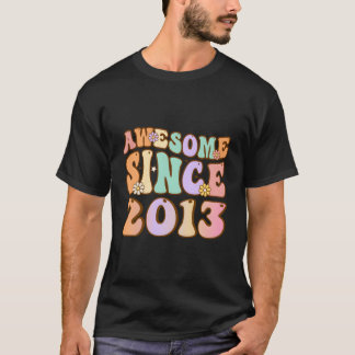 10 Year Old Awesome Since 2013 10Th Birthday Gift  T-Shirt