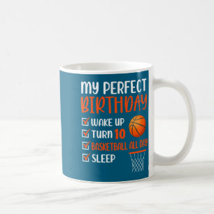 10 Year Old Basketball Birthday Party 10th Boy Bda Coffee Mug
