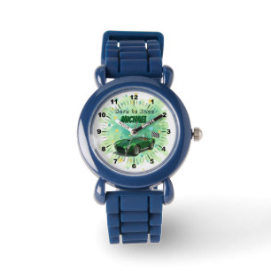 10 Year Old Birthday Party Green Racing Car Watch