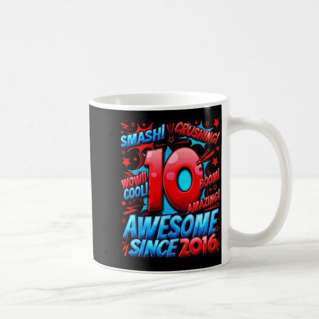 10 Year Old For Boys 10th Birthday Boy 10 Year Old Coffee Mug (Right)