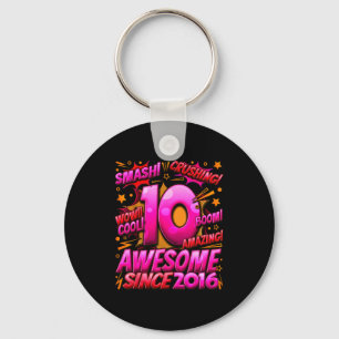10 Year Old For Boys 10th Birthday Boy 10 Year Old Keychain