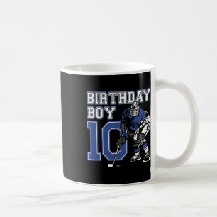 10 Year Old Ice Hockey Themed Birthday Party 10th Coffee Mug