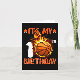 10 Year Old It's My 10th Birthday Basketball  Card