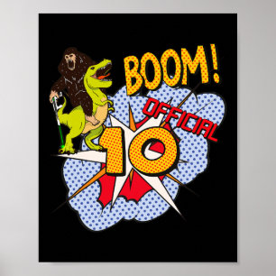 10 Year Old Laser-tag Game Gamer Gift Lasertag 10. Poster