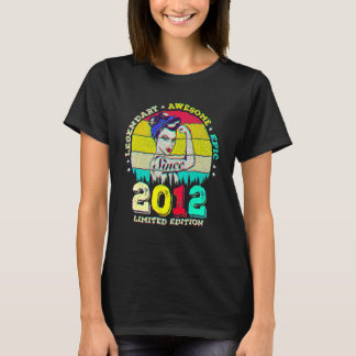 10 Year Old Legendary Since 2012 Awesome 10th Birt T-Shirt