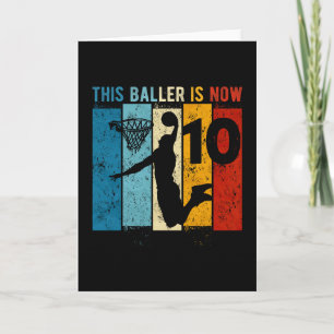 10 Year Old Sketll 10th Birthday Boy  Card