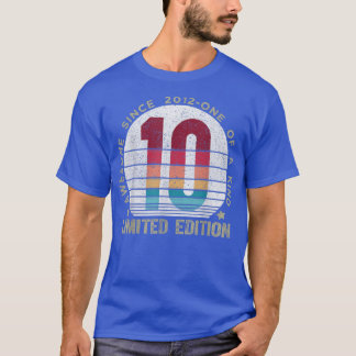 10 Year Old Vintage 2012 Retro Limited Edition 10t T-Shirt
