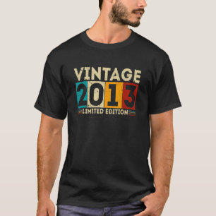 10 Year Old  Vintage 2013  10th Birthday T-Shirt
