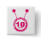 10 Year - Warming Hut Hotties Button