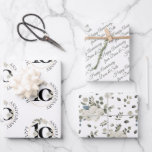 10 year Wedding Anniversary Custom Wrapping Paper Sheet<br><div class="desc">3 sheets of coordinated 10th Anniversary wrapping paper.  One sheet is customized with your name.</div>