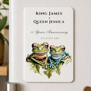 10 Year Wedding Anniversary Garden Casual Party Magnet