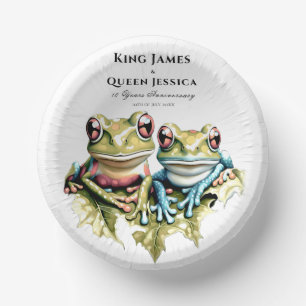 10 Year Wedding Anniversary Garden Casual Party Paper Plate