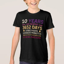 10 Years 120 Months Of Being Awesome 10th Birthday