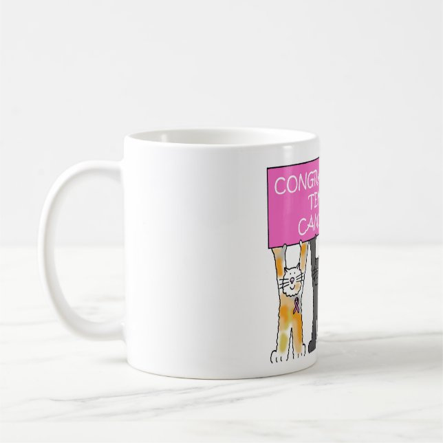 10 Years Cancer Free Anniversary Coffee Mug (Left)