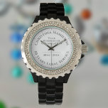 10 Years Loyal Service Award Watch<br><div class="desc">A watch to commemorate 10 Years Service. Personalise to include name, company or organisation, and dates. Unique memento of a special achievement. Long Service wristwatch. White watch face.</div>