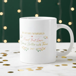 10 Years Married Elegant Anniversary Mug Gift
