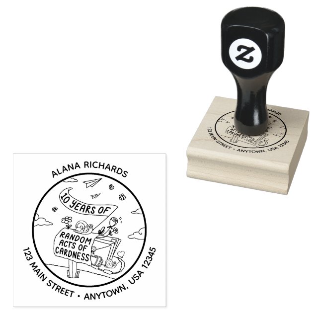 10 Years of Random Acts of Cardness Logo Stamp (Stamped)