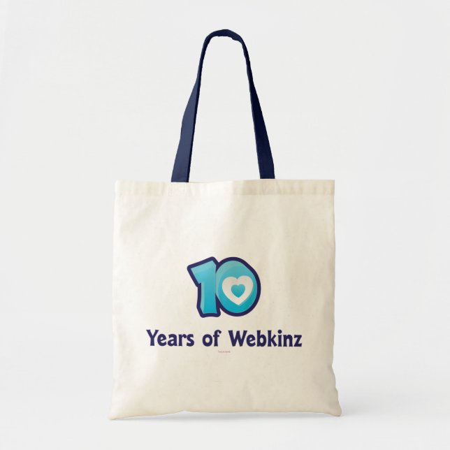 10 Years of Webkinz Logo Tote Bag (Front)