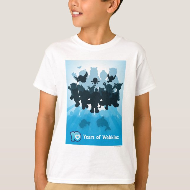 10 Years of Webkinz Silhouette T-Shirt (Front)