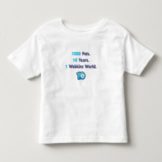 10 Years of Webkinz Stats Toddler T-shirt