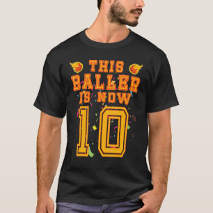 10 Years Old 10th Birthday Basketball  For Boys Pa T-Shirt