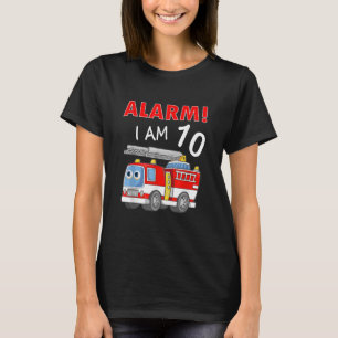 10 Years Old 10th Birthday Boy Girl Firefighter T-Shirt