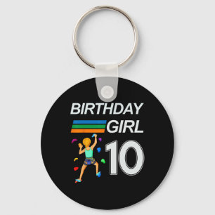 10 Years Old Birthday Bouldering Rock Climbing For Keychain