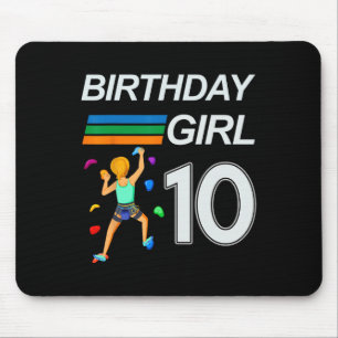 10 Years Old Birthday Bouldering Rock Climbing For Mouse Pad