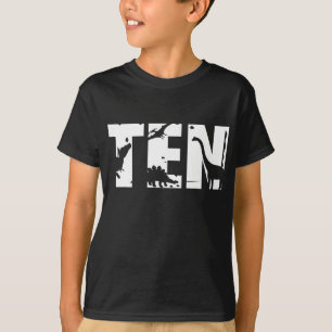 10 Years Old Birthday Boy Dinosaur T Rex Gift 10th T-Shirt