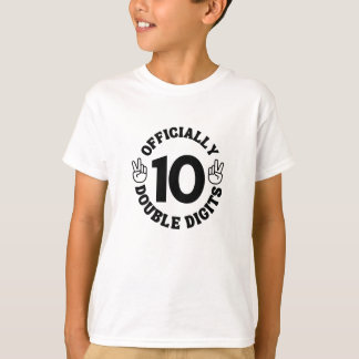 10 Years Old Birthday Double Digits For Kids T-Shirt