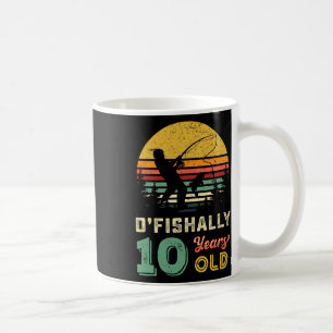 10 Years Old Fishing Gift 10 Yo Ten Year Old 10th  Coffee Mug