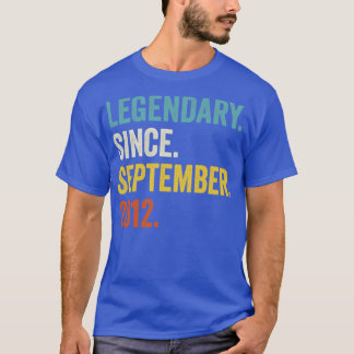 10 Years Old Legendary Since September 2012 10th B T-Shirt