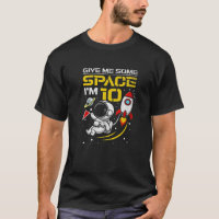 10 Years Old Outer Space 10Th Birthday Boy Astrona