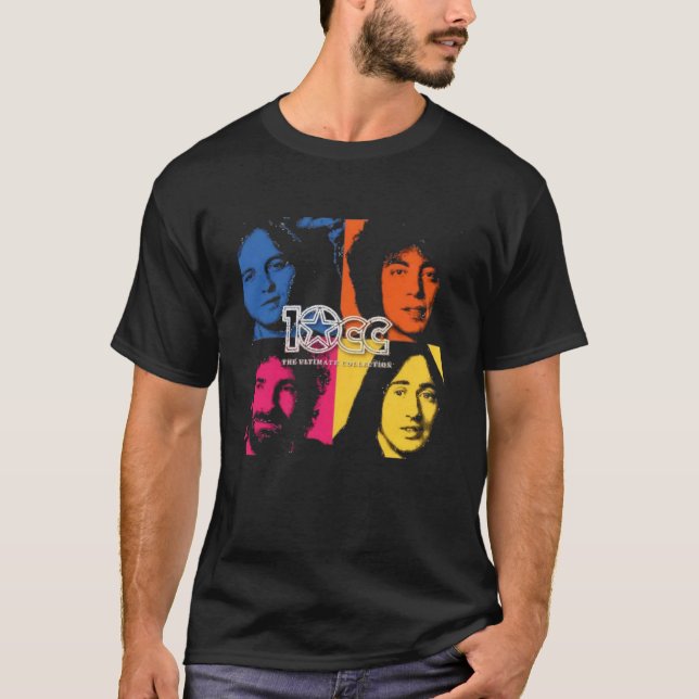 10Cc Band Rock Consisting Of Four Musicians Two Co T-Shirt (Front)