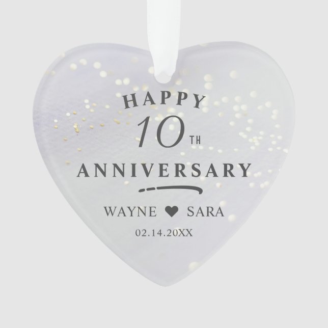10e anniversaire du Mariage en aluminium Photo (devant)