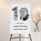 10e anniversaire Numéro 10 photo Collage noir blan