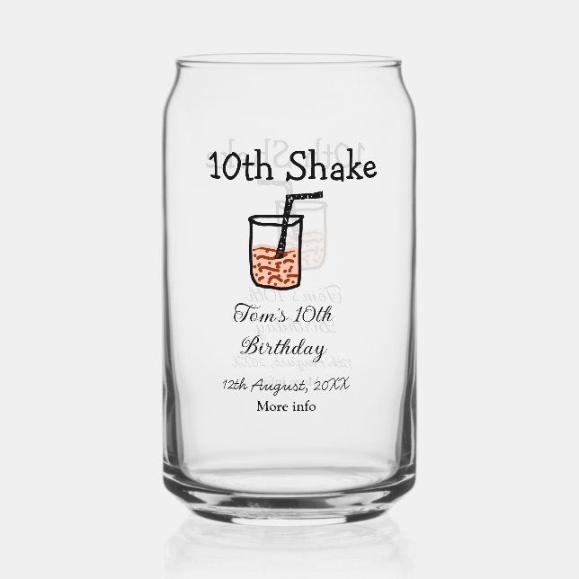 10e Shake 10e anniversaire heureux milkshake scrib (Recto)