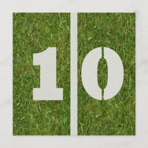 10ème Invitation d'anniversaire