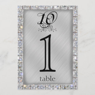 10ème Numéro de Table pour les Noces d'Étain et de