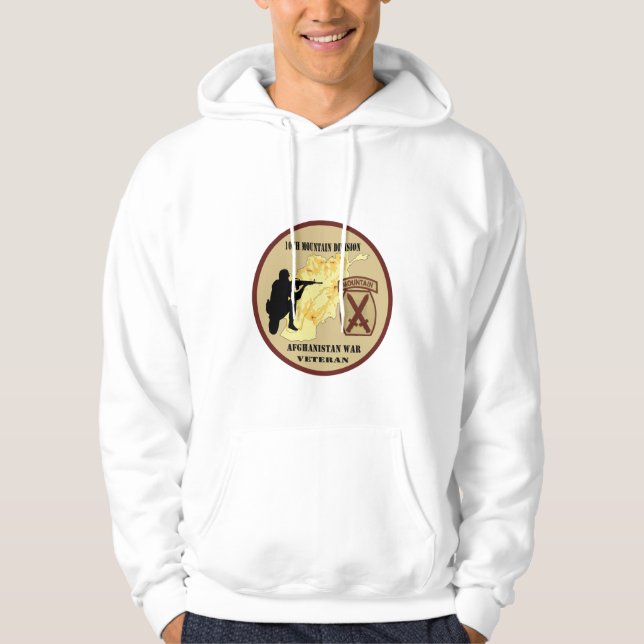 10ème Sweat - shirt à capuche de vétéran de (Devant)