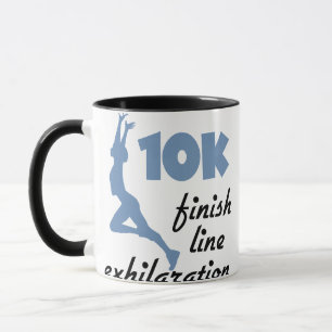 10K Blue Finish Line Mug