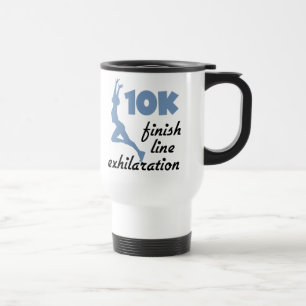 10K Blue Finish Line Travel Mug
