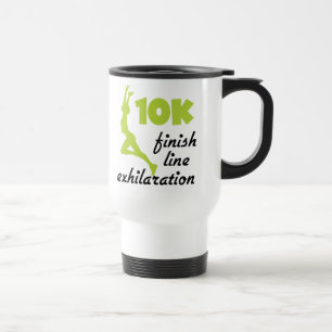 10K Green Finish Line Travel Mug