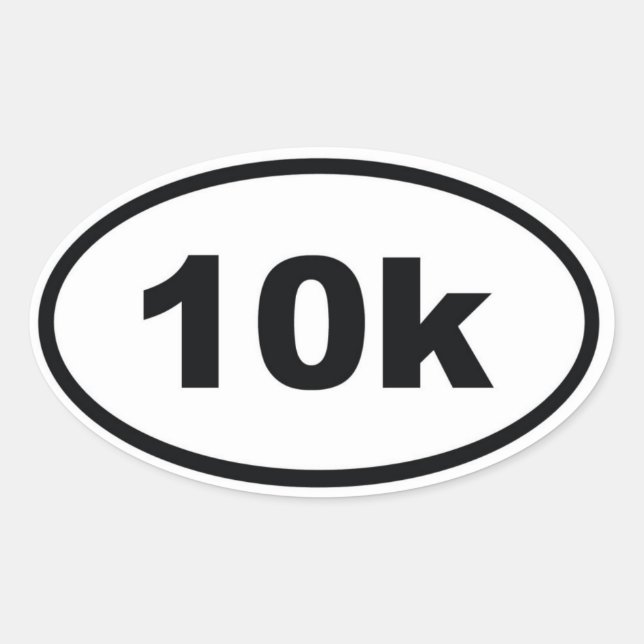 10k oval sticker (Front)