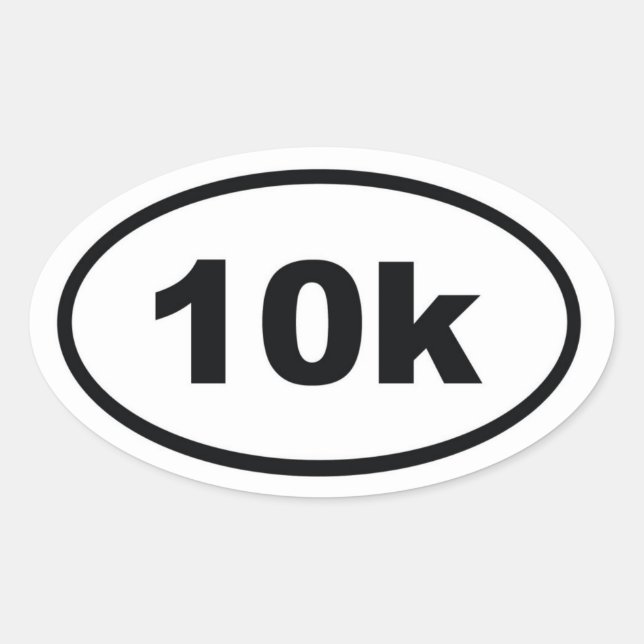 10k oval sticker (Front)