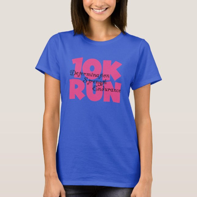 10K Run Pink T-Shirt (Front)