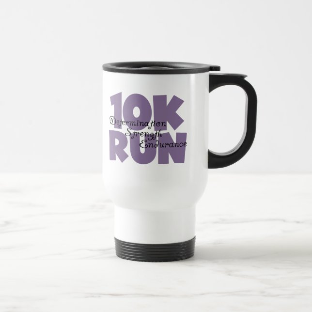 10K Run Purple Travel Mug (Right)