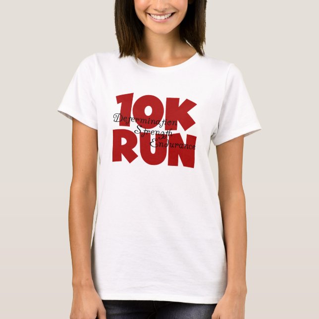 10K Run Red T-Shirt (Front)