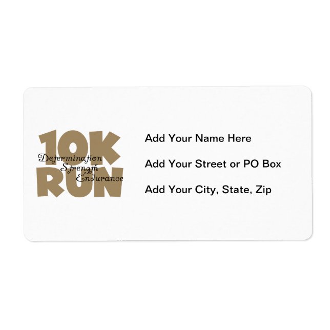 10K Run Tan Sports Running (Front)